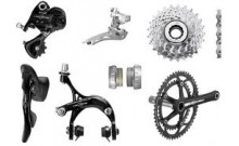 Groupe Campagnolo Veloce Complet Années 90 - Argent - État Parfait - 9 Vitesses